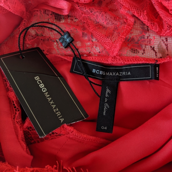 SOLD ❤️BCBGMAXAZRIA lace dress NWT sz 4 - Picture 7 of 12